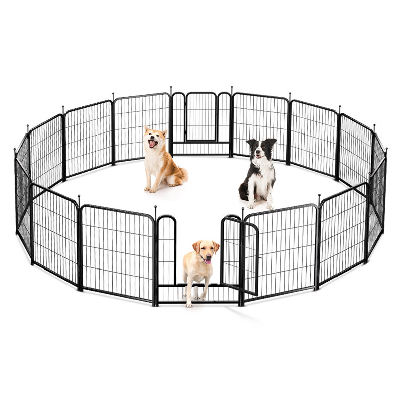 Toocapro 32" Tall 16 Panel Heavy Duty Pet Pen Dog Playpen & Reviews Wayfair